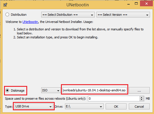 install and run Ubuntu from USB drive