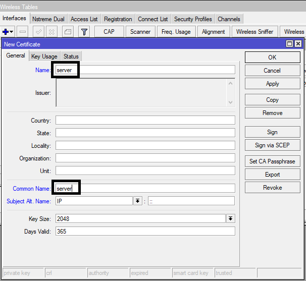 Mikrotik Openvpn