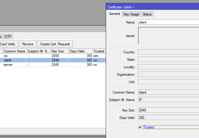 Mikrotik openvpn