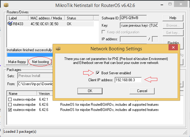 Mikrotik netinstall. Netinstall.