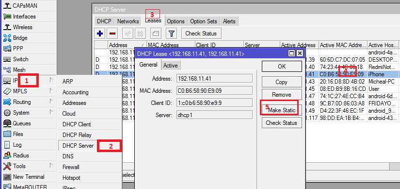 cara setting mac address filtering di mikrotik