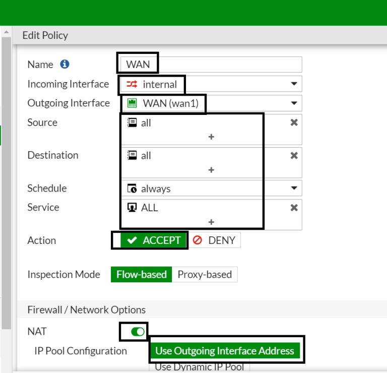 Fortigate initial configuration step by step Timigate